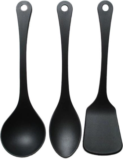 3-Piece Kitchen Utensil Set Black