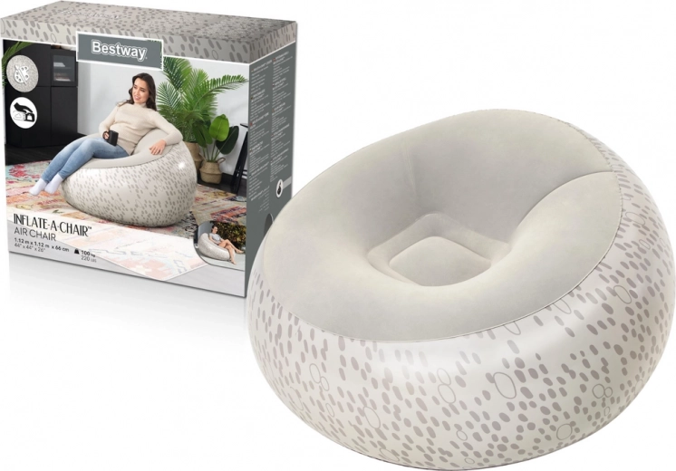 Bestway inflatable armchair grey