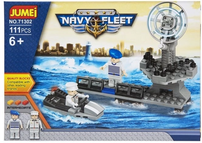 Konstruktors Jumei Navy Fleet – flote 111 detaļas, 25 × 18 cm - 1 gab.