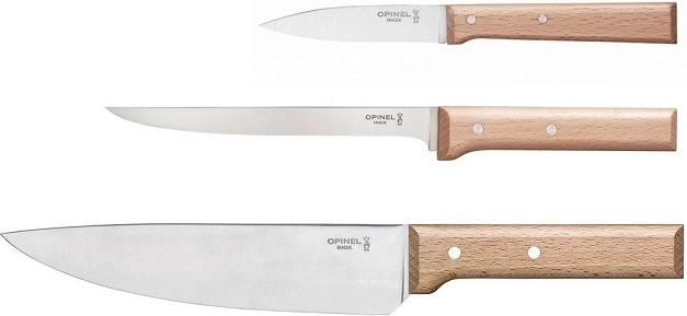 Opinel Parallele virtuves nažu komplekts, dižskābardis, 3 gab.