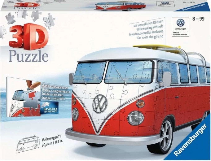 Ravensburger 3D puzle Volkswagen T1 – 162 detaļas