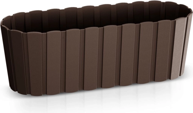 Plastic Planter Box Boardee Case 38.3 cm Brown