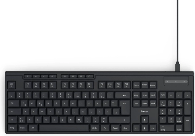 Hama CK-200 vadu tastatūra melna