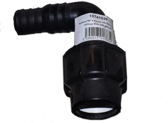 90° līkums ar uzgali 32/38 mm saules sildītājam Slim 90, 180 un 360