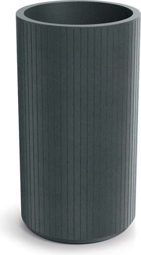 Puķu pods Coro Round High 40 cm grafīta