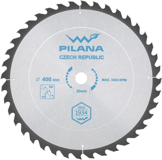 Zāģripa PILANA SK 5255 WZ 400 mm, 40 zobi, 30 mm