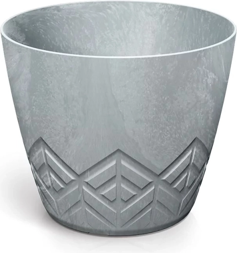 Flower pot with concrete effect 11.9 cm