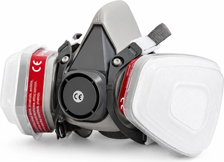 Reusable RENEW FORCE protective half mask with A1 and P3R filters