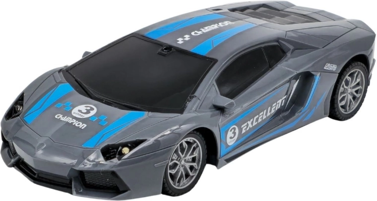 Remote control sports car grey-blue - 1 piece