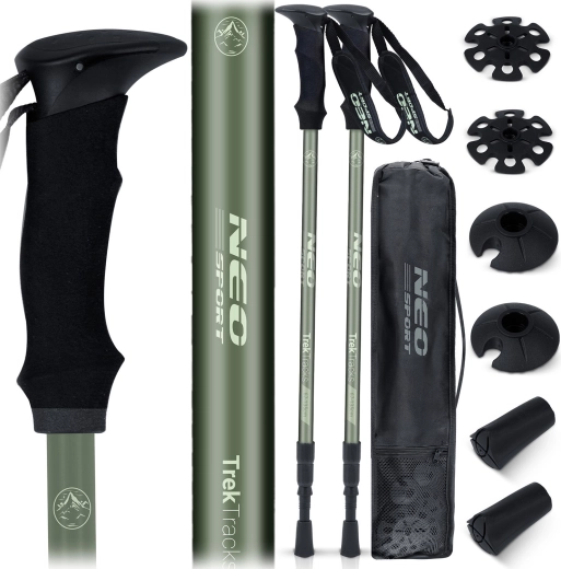 Tūrisma nūjas NEO SPORT NS-381 ar amortizāciju un piederumiem