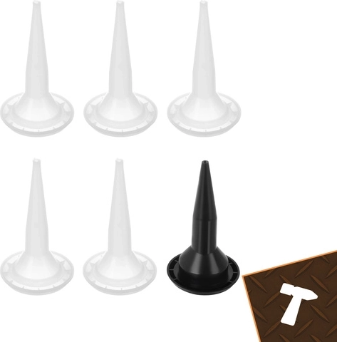 5 replaceable nozzles for different types of applications