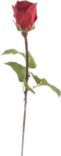 Artificial rose, burgundy, 51 cm