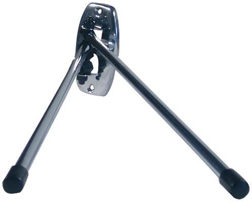 Double-arm towel rack, chrome, 47 cm