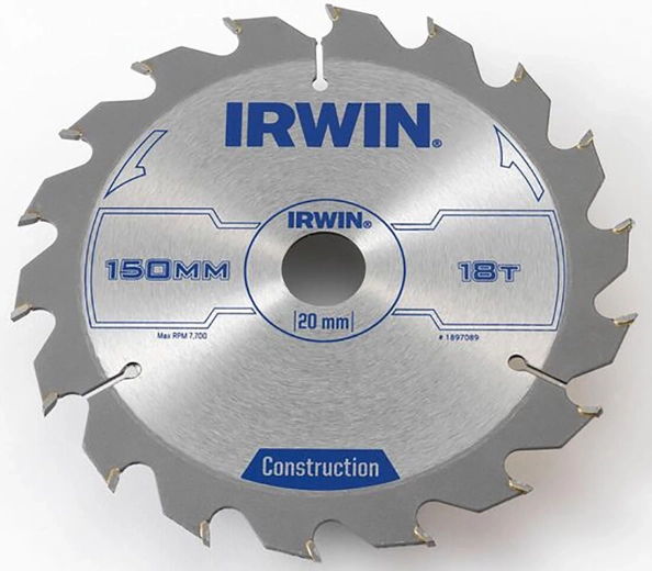 Zāģa ripas disks IRWIN 150 mm, 18 zobi, koks