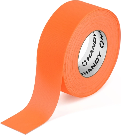 Fluorescent marking tape, orange, 75 m × 25 mm