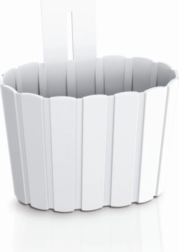 Sienas piekaramais puķupods Boardee Wall 19,4 cm, balts