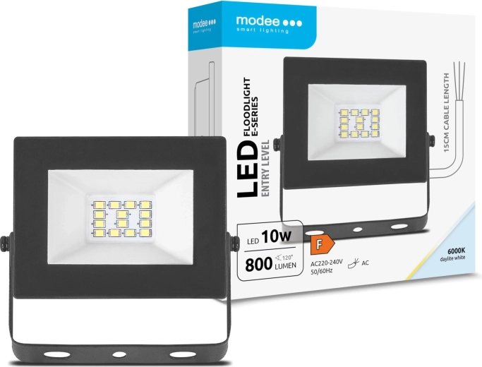 Modee LED prožektors E‑series Slim 10 W, 120°, 800 lm, auksti balts