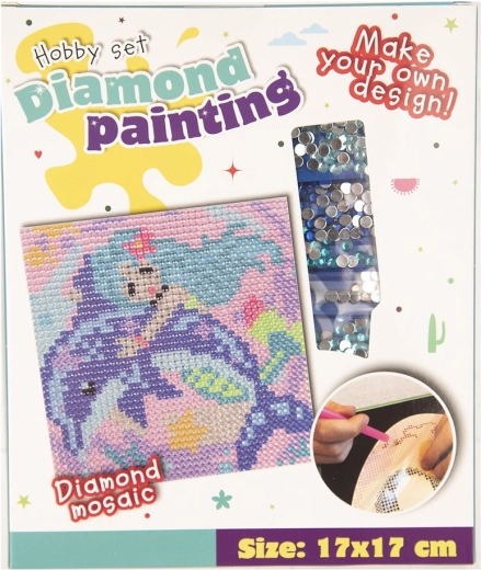 Kreatīvais komplekts dimanta gleznošanai 17 × 17 cm (3 motīvu varianti)