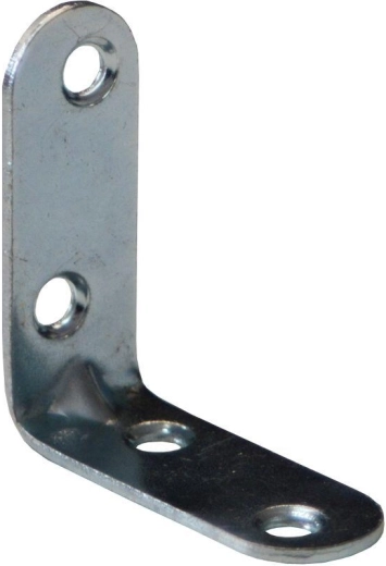 Montāžas leņķis ar reljefu, balts, cinkots 50 × 18 × 2 mm (20 gab.)