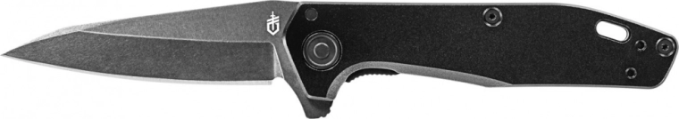Gerber Fastball Black kabatas nazis 7,6 cm, pilnībā melns, alumīnijs