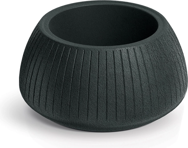 Coro Bowl Planter 40 cm dark gray