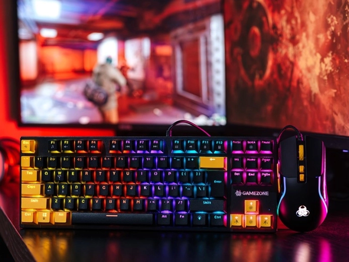Kompakts TKL izkārtojums un anti‑ghosting