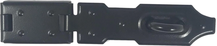 Hinged hasp 160 mm, black – AGS