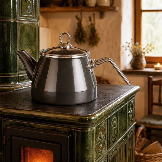 Fast and even heating thanks to the metal body