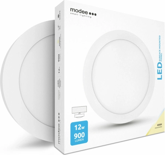 Apaļš LED panelis Modee Smart Lighting 12 W, neitrāli balts