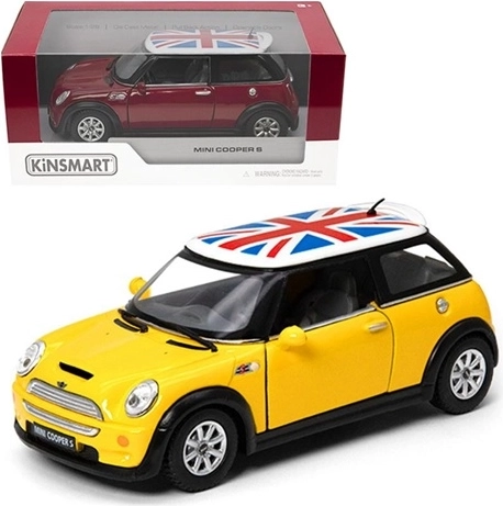 Uzlīme MINI Cooper S ar Lielbritānijas karoga motīvu