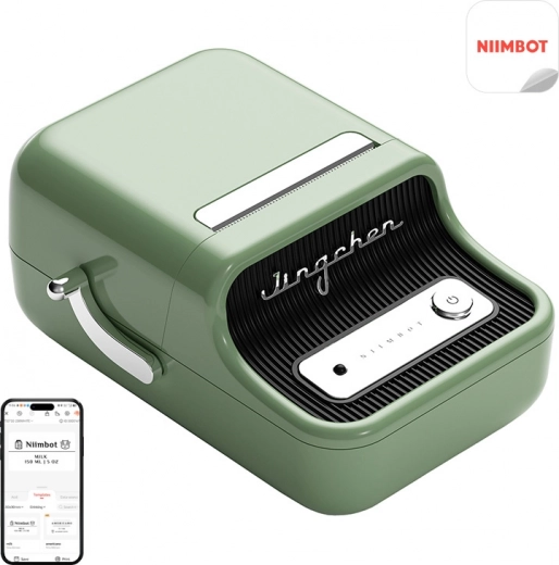 Pārnēsājams etiķešu printeris Niimbot B21 Pro – Zaļa