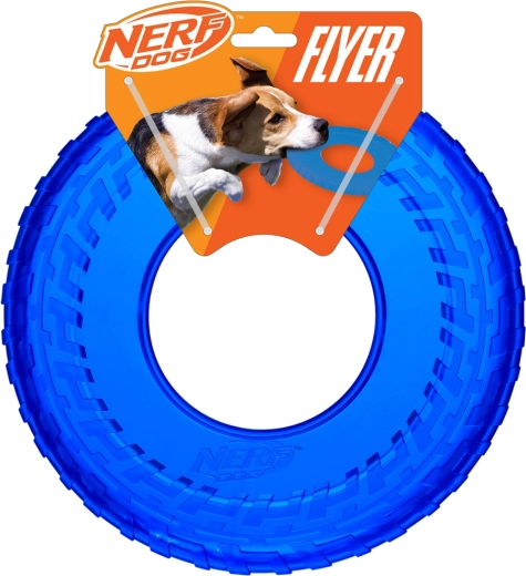 Nerf Dog lidojošais riņķis no caurspīdīgas gumijas 25 cm
