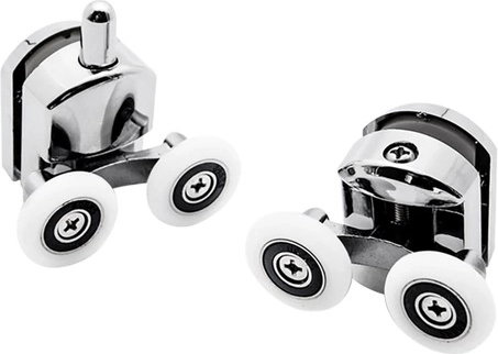 Double wheels for better glass guidance