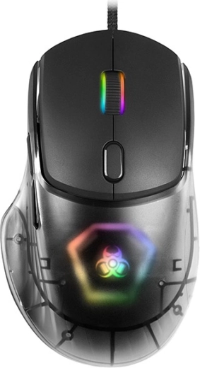 Spēļu pele Tracer Gamezone Neon RGB, USB, nomaināmi vāciņi