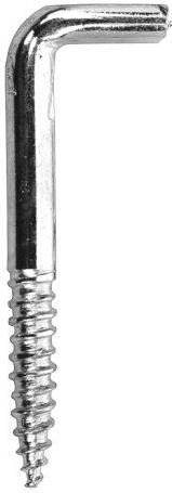 Screw hook with flat groove 65 mm, galvanized (100 pcs)