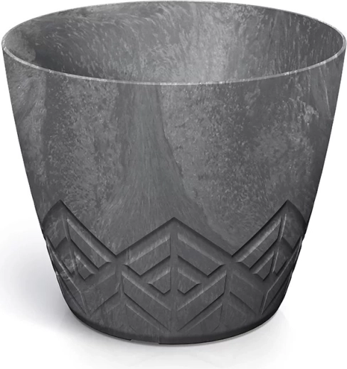 Puķu pods Areco Beton Effect marengo 24 cm
