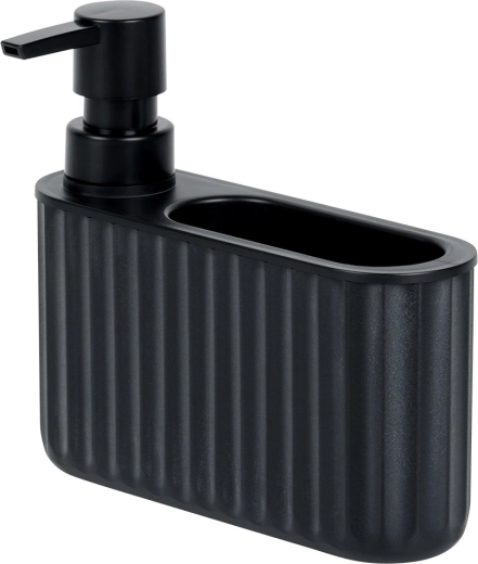 Stylish matte black with ribbing