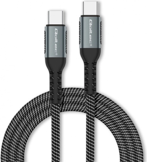 USB-C Cable 100W with Fast Charging and Data Transfer, Nylon Braided, 1m
