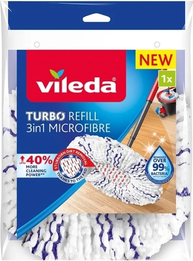 Replacement Insert for Rotating Mop Turbo 3in1 Microfibre