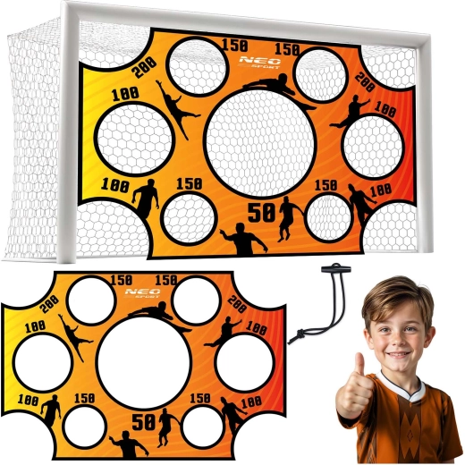 Neo-Sport treniņu mērķa pārsegs futbola vārtiem 300 × 200 cm