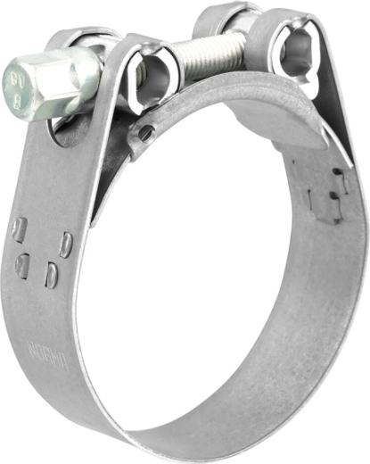 Šļūtenes skava ar šarnīra skrūves savilcēju W1 19–21 × 18 mm GBS