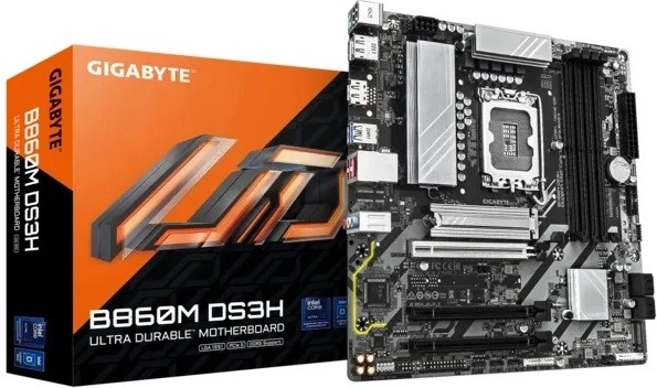 Gigabyte B860M DS3H – microATX mātesplate Intel Core Ultra procesoriem