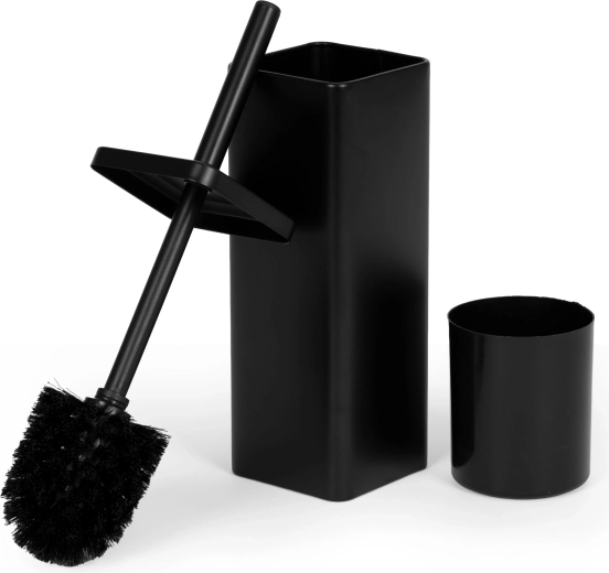Hygienic toilet brush with removable inner container