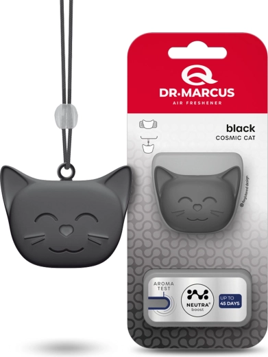 Dr. Marcus Cosmic Cat auto gaisa atsvaidzinātājs Black