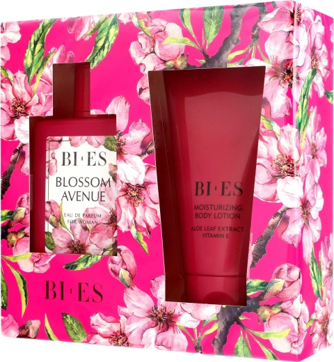 Dāvanu komplekts sievietēm BI-ES Blossom Avenue – parfimēts ūdens 100 ml + ķermeņa losjons 150 ml