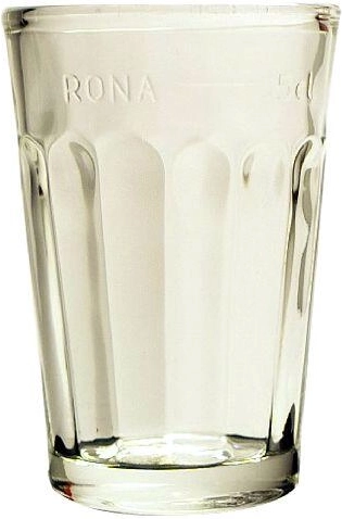 Mēriņglāzīte 50 ml ar oficiālu atzīmi (cejhu), caurspīdīga stikla glāzīte