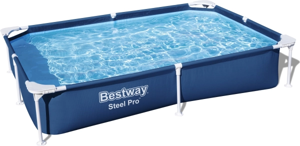 Dārza baseins ar tērauda rāmi 221 × 150 × 43 cm Bestway