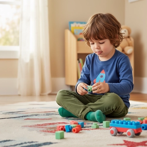 Developing motor skills and creativity through play