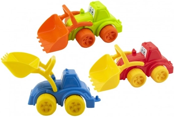 Plastmasas celtniecības ekskavators/iekrāvējs bērniem