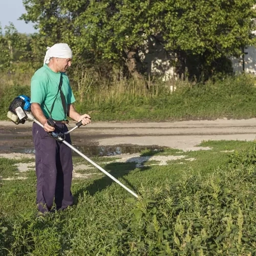 Pastiprināta aukla prasīgai pļaušanai